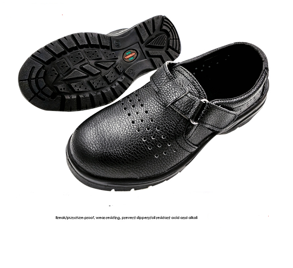 ESD Black safety shoe with buckle and strap.png
